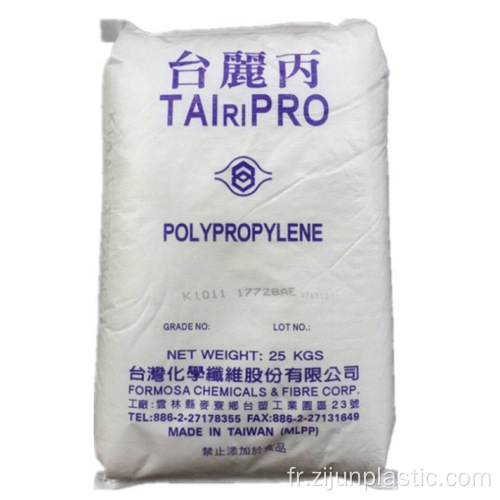 PP K1011 Matières premières en plastique en polypropylène Tairipro Fibre